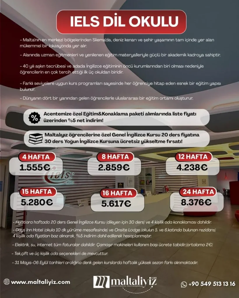iels dil okulu 2026 fiyatlari
